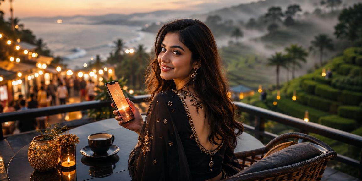 কুমিল্লার চা বাগানে মোবাইলে parimatch পেমেন্ট করছেন একজন ব্যবহারকারী
